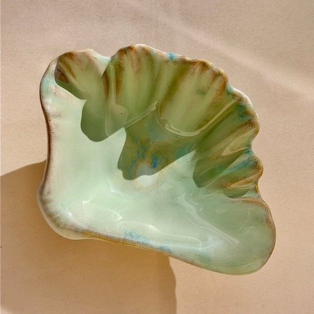 Ręcznie malowana ceramiczna muszla ozdobna