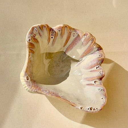 Ręcznie malowana ceramiczna muszla ozdobna